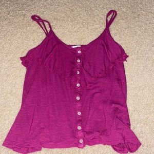 purple tank top